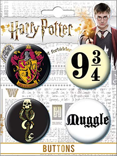 Ata-Boy Harry Potter Favorites Assortment #4 Set of 4 1.25" Collectible Buttons - Thumbnail 2