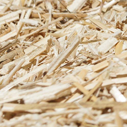 Kleintier-Einstreu Häckselgut Häcksel aus Miscanthus/Elefantengras für Hasen Kaninchen Maus Vogel Meerschweinchen - Kleintierstreu / Hamsterstreu statt Stroh- u. Hobelspäne für Käfig & Stall (2x 170l) – Bild 3