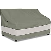Aacabo Outdoor Sofa Cover,Patio Loveseat Cover,3-Seater Bench Cover,Waterproof Heavy Duty Patio Furniture Covers,79" W x 38" D x 35" H Inches Grey Green