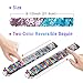 Pawliss 24 Pack Little Mermaid Magic Charm Reversible Sequin Slap Bracelets, Birthday Party Favors Supplies Gifts for Girls Kids, Pink Blue Purple