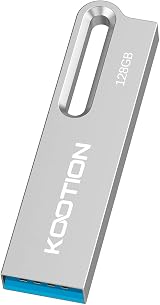 KOOTION 128GB USB 3.0 Metal Waterproof Flash Drive with Keychain
