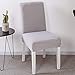 CosyVie Super Fit Universal Stretch Dining Chair Covers, Removable Washable Slipcovers for Dining Room Chairs 4 Pcs/Pack(Gray)