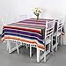 OurWarm 59 x 84 Inch Mexican Tablecloth Serape Blanket, Large Square Cotton Fringe Fiesta Tablecloth for Mexican Cinco de Mayo Party Decorations
