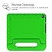 Fintie Shock Proof Case for All-New Amazon Fire 7 Tablet (7th Gen, 2017) - Kiddie Series Light Weight Convertible Handle Stand Kids Friendly Cover, Compatible with Fire 7 (5th Gen, 2015), Green