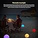 NEWKBO 16 Colors RGB 3D LED Moon Lamp, with Remote &Touch Control,Adjustable Brightness USB Rechargeable, with Wooden Stand, for Parties,Dinner Table, Cafe and Bedroom.(5.9 Inch)