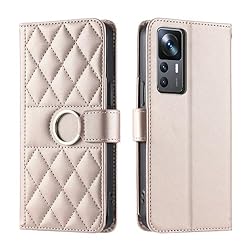 Lucyliy Compatible with Xiaomi 12T Case Flip PU