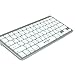 BATTOP Wireless Bluetooth Keyboard For IPad / IPhone /PC/ IOS System (Apple Style Keyboard) Silver Color