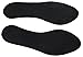 Cotton Flat Shoe Insert for Sandals & Sockless Shoes, Comfortable Shoe Insoles with Sweat-Absorbent Natural Fiber & Non-Slip Silicone Grip, Narrow-Cut Shoe Inserts for Women, Black, Size 38 - SoxsolS