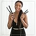 xtava Sleek and Shiny Flat Iron Toolkit (Set of 2 Flat Irons) - Full and Mini Flat Iron Gloss Factor Kit with 1 and ½ Inch Plates - Professional Titanium Hair Straightener for Salon Quality Styling