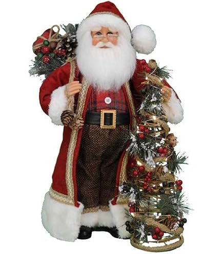 Amazon.com: Karen Didion Originals Train Santa Figurine, 17 Inches