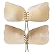 LamourLove Strapless Bra Self Adhesive Push up Bra Reusable Silicone Invisible Backless Bras for Women(Nude D)