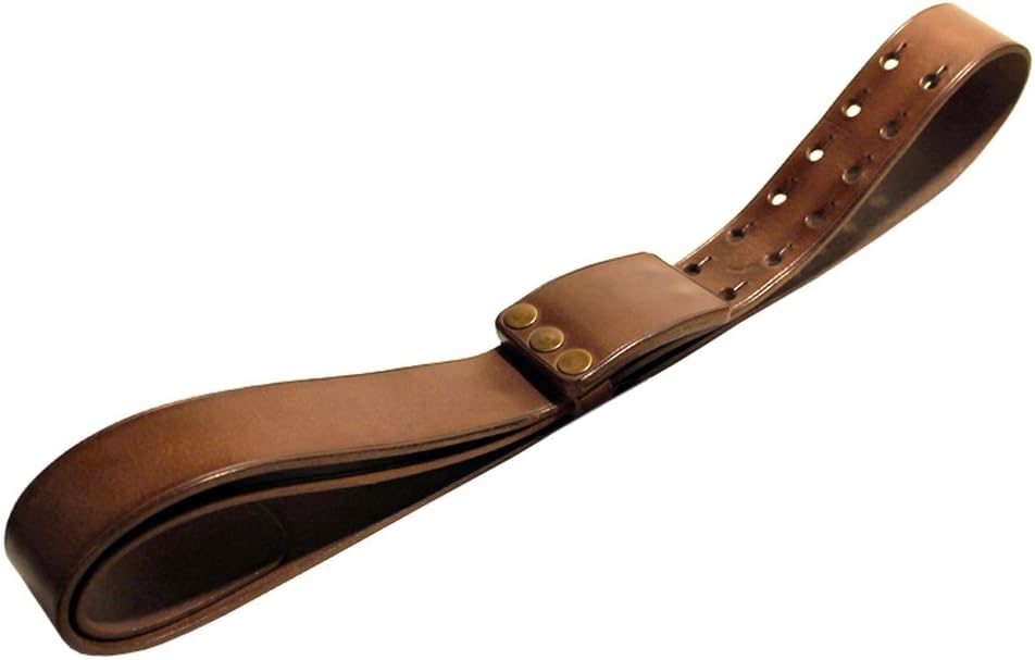 Quoio By Rough Florence Leather Belt with a Solid Leather Plate Buckle