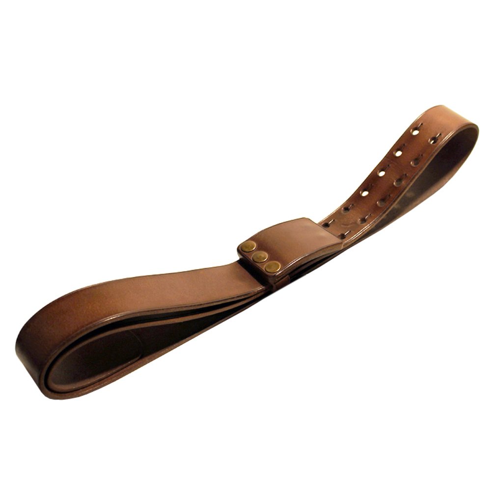 Quoio By Rough Florence Leather Belt with a Solid Leather Plate Buckle