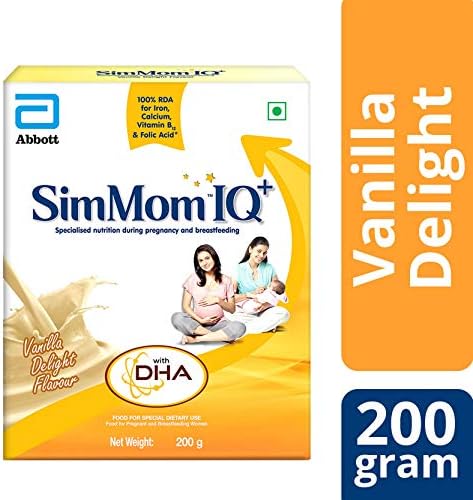 SimMom IQ+ Maternal Nutrition with DHA Health Drink -200g (Vanilla)