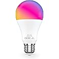 Smart LED Light Bulb 150W Equivalent, 1600 Lumens 16W Alexa, E26 A19 Ultra Bright Color Changing, 2.4 GHz WiFi Dimmable Compatible With Alexa, Google (No Hub Required)