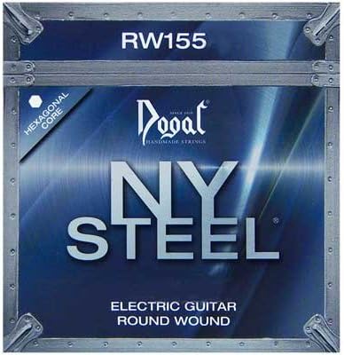 Dogal RW155H NYSTEEL Round Wound Electric Guitar Strings 12-54, Full Set