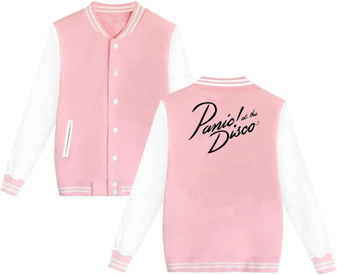 MyLoire Panic at The Disco Unisex Varsity Baseball Jacket Uniform Hoodie Sweatshirt Sweater