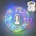 Colored LED Twinkle Rope Light Battery Operated, Greenclick 120 LEDs Neon Decorations Outdoor Light With Romote Timer Waterproof 45Ft 8 Mode String Lights For Patio, Yard, Parties, Wedding, Xmas