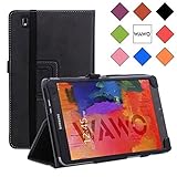 Samsung Galaxy Tab S 8.4 Case - WAWO Premium PU Leather Folio Case for Samsung Galaxy Tab S 8.4 inch Android Tablet(With Smart Cover Auto Wake / Sleep) Black