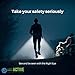 LED Safety Light - Clip On to Stay Safe and Be Seen at Night - For Running, Walking, Kids, Dogs, Hiking, Camping or Bike - USB rechargeable, Super Bright, Compact and Lightweight (Gray)