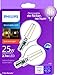 Philips LED Dimmable G16.5 Globe Light Bulb, 180-Lumen, 2700-Kelvin, 2.7-Watt (25-Watt Equivalent), E12 Candelabra Base, Clear, Soft White, 10-Pack