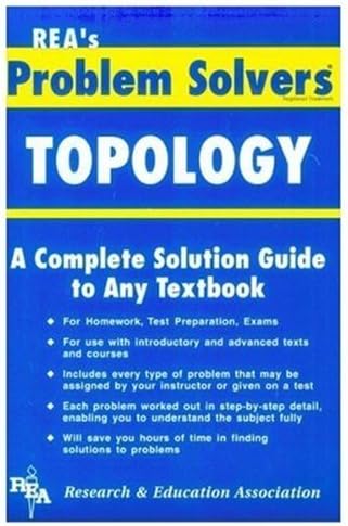 Topology Problem Solver by The Editors of REA (May 18,1994) Paperback – 1 Jan. 1657