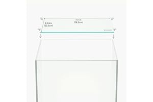 LANDEN 4mm Thick Clear Glass Aquarium Lid, Includes 4 Clips for Secure Placement, 282 x 225mm(11.1x8.86 inches) for 290-294 mm Inner Length Aquariums, Adapted to CB303030, ARF30