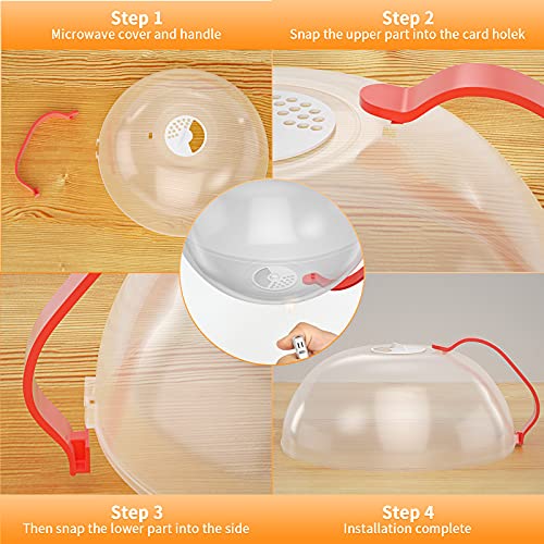 UC Microwave Splatter Cover, Microwave Food Cover with Steam Vents