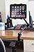 ARKON Mounts Heavy-Duty Tablet Mount with Clamp | Universal Tablet Holder | Strong C-Clamp | Multi-Angle Arm | Compatible with iPad Pro, Mini, Surface Pro, Samsung Tablets, and More