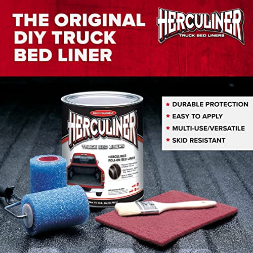 HERCULINER HCL1B8 Brushon Bed Liner Kit,Black, 1 Gal. Pricepulse