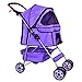 BestPet Pet Stroller Cat Dog Cage Stroller Travel Folding Carrier