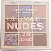 Makeup Revolution, Ultimate Nudes, Eyeshadow Palette, Light, 8.1g