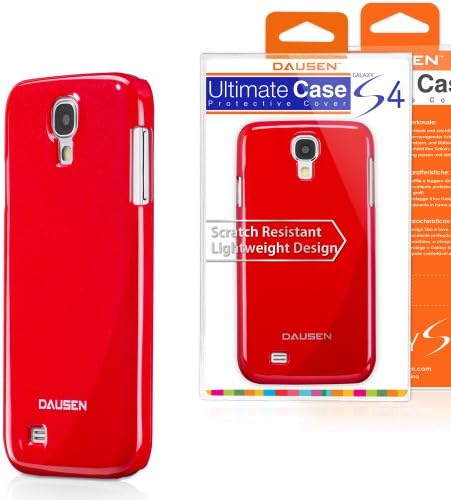 Dausen TR-RG515RD Metallic Case for Samsung Galaxy S4 - Retail Packaging - Red