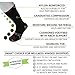 Sugar Free Sox Easy Fit Mens Cushioned Athletic Compression Socks Easy On/Off 1 Pair (Sock Size 10-13 fits Mens Shoe Sizes 7-12, Black)