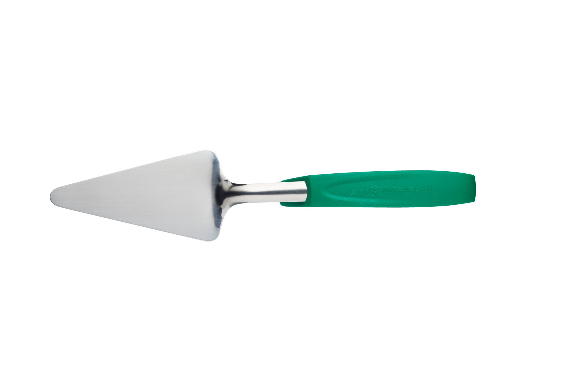 MasterClass Colour-Coded Catering-Quality Stainless Steel Cake Slicer / Server, 32 cm (12.5") - Green (Vegetarian)