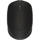 Logitech M170 Wireless Mouse for PC, Mac, Laptop, 2.4 GHz with USB Mini Receiver, Optical Tracking, 12-Months Battery Life, A