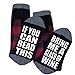IF YOU CAN READ THIS BRING ME SOME WINE Funny Saying Beer Cotton Crew Socks for Men Women