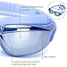 Swim Goggles + Swim Cap, Swimming Goggles No Leaking Anti Fog UV Protection Triathlon Swim Goggles with Free Protection Case + Nose Clip + Ear Plugs for Adult Men Women Girls Youth Kids Child (Blue)