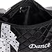 Silver Lilly Girls Dance Bag - Quilted Duffle Bag w/ Bow