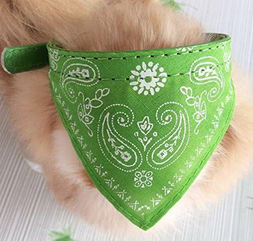 Adjustable Pet Dog Puppy Cat Neck Scarf Bandana Collar Neckerchief (Green)