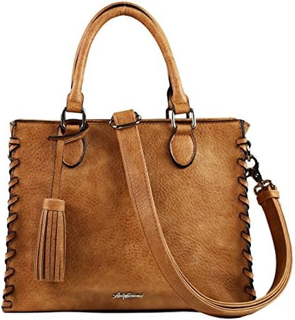 Lady Conceal Concealed Carry Purse - YKK Locking Laced Ann Concealed Weapon Satchel with Universal Velcro Holster