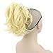 10 Colors Wavy Hairpieces Claw Ponytail Synthetic Hair Blonde Gray Little Pony Tail Clip In Hair Extension T1B/613 12inches