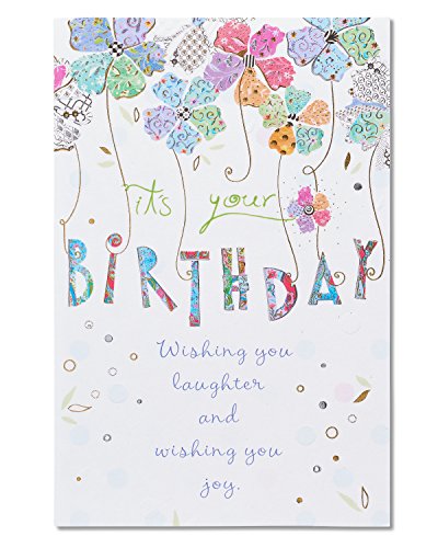 American Greetings Laughter and Joy Birthday Card with Foil
