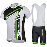 CHEJI 2015 Cycling Jersey Short Sleeve BIB Shorts Set Silicon Gel Padded Men's Bicycle Sportwear Bike Clothing