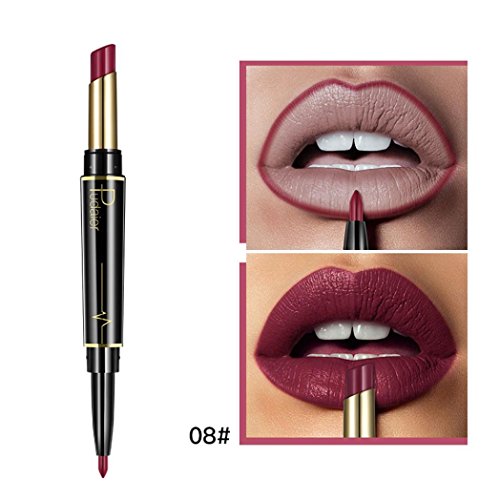 OksaleÂ® Double-end Lasting Lipliner Waterproof Lip Liner Stick Pencil 16 Color Lipstick (08#)