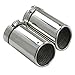 Rupse Chrome Exhaust Muffler Tip for Vw Eos Passat CC 2008 2009 2010 2011 2012