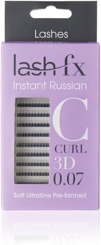 Lash FX Prefanned Russian Volume 10D C curl Thickness 0.07 mm - 9 mm