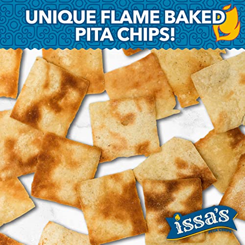 Issa's Pita Chips Lebanese Style Flame Baked Classic Sea Salt Pita