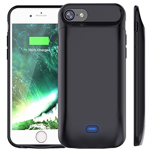Iphone 8/7 battery case 5000mah, vproof rechargeable ex…