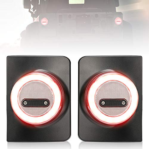 Jeep LED Tail Lights for 07-17 Jeep Reverse Light Turn Signal Lamp Running Lights for Jeep Wrangler JK, 2 Years Warranty